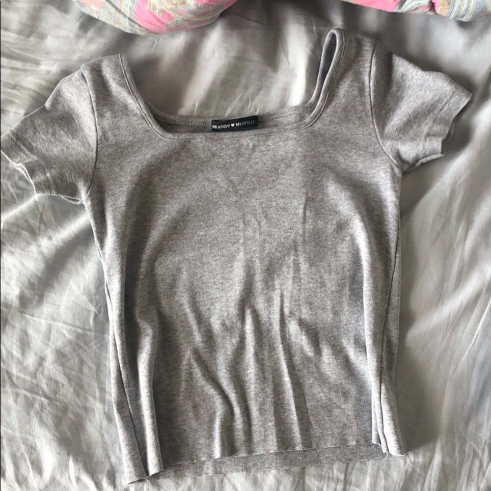 Brandy Melville square neck crop top